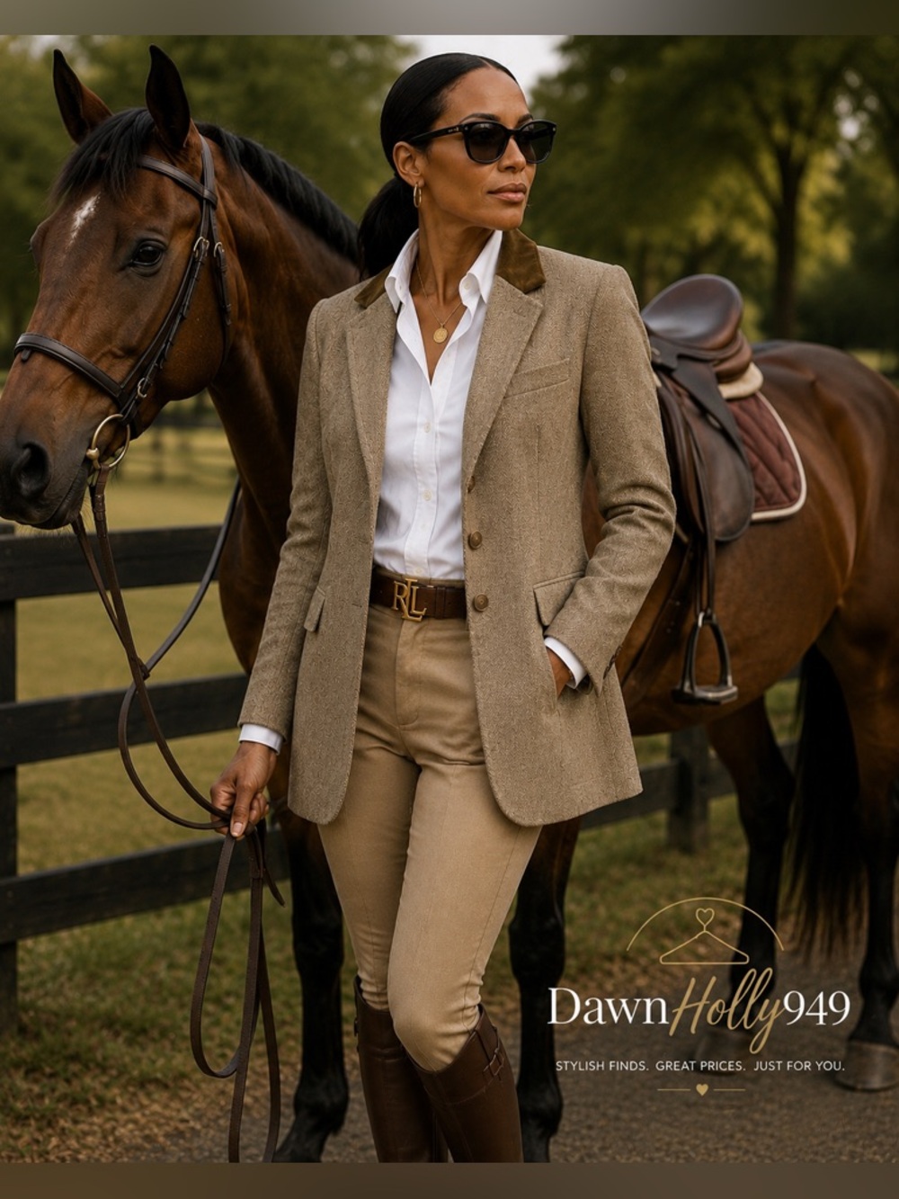 Ralph Lauren Lambswool Tan Blazer with Velvet Collar